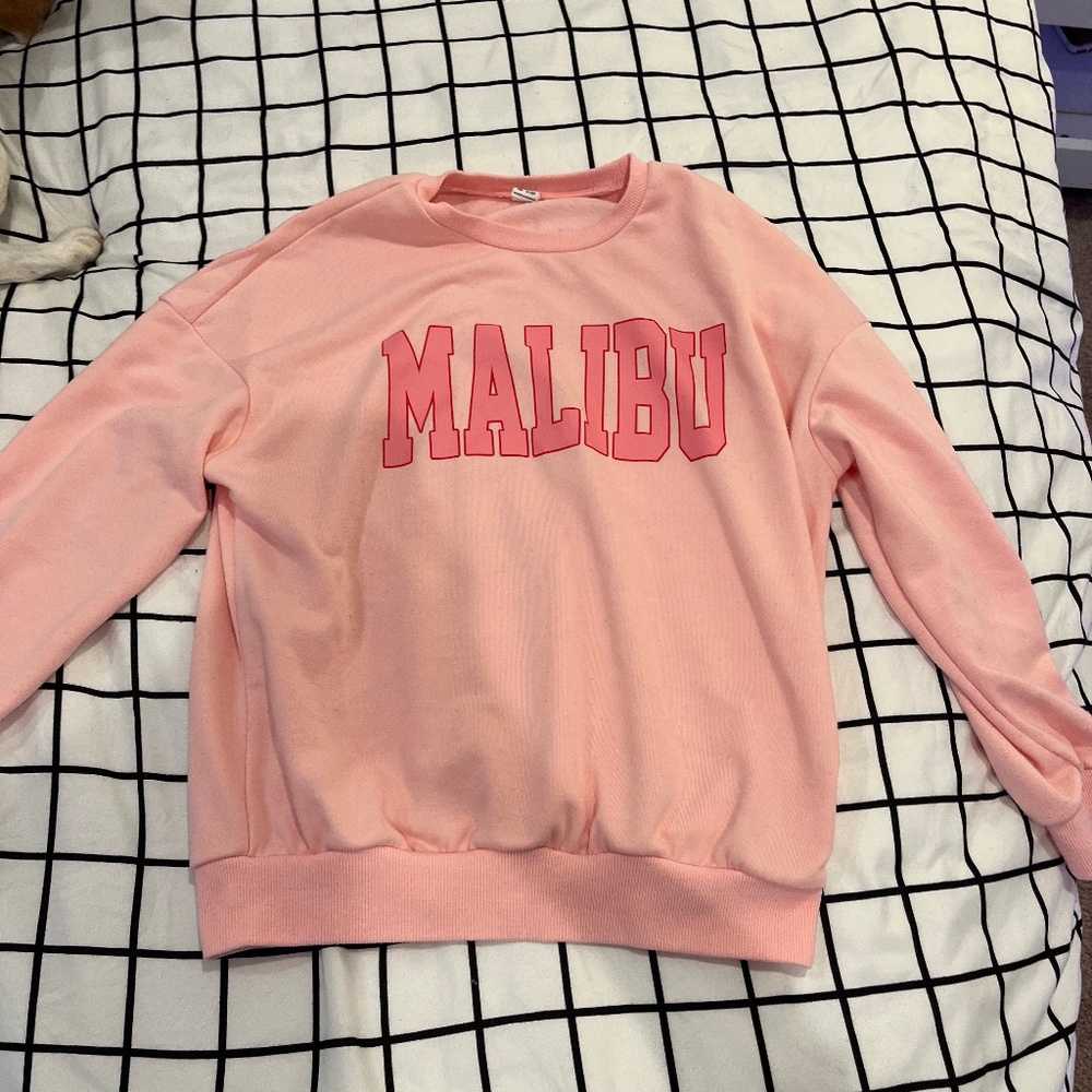 Shein Pink Malibu Sweatshirt